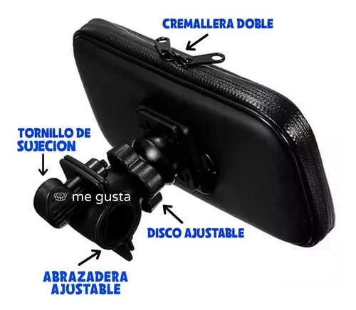 Soporte Porta Celular para Moto Impermeable