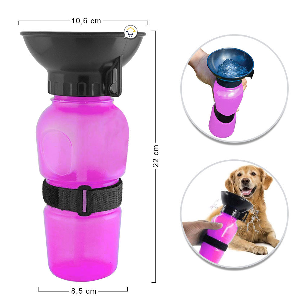 Bebedero Portátil para Mascotas (500ml)