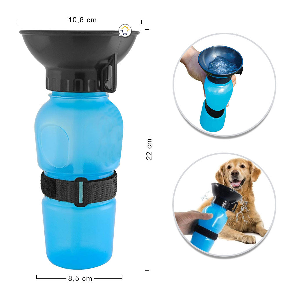 Bebedero Portátil para Mascotas (500ml)
