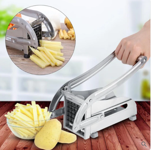 Cortador de Papas Manual en Acero Inoxidable