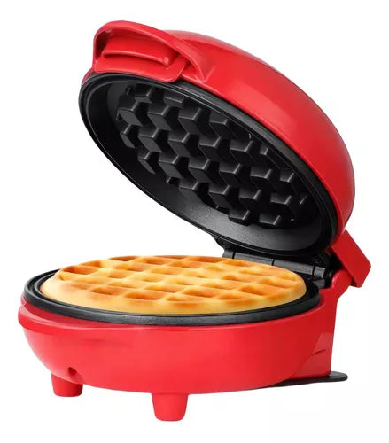 Mini Waflera Antiadherente Roja