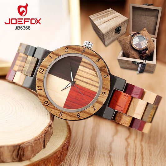 Reloj Joefox de Bambú con Estuche de Madera