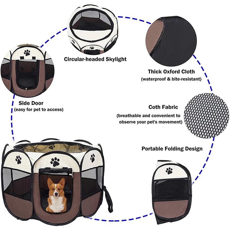 Corral Plegable para Mascotas
