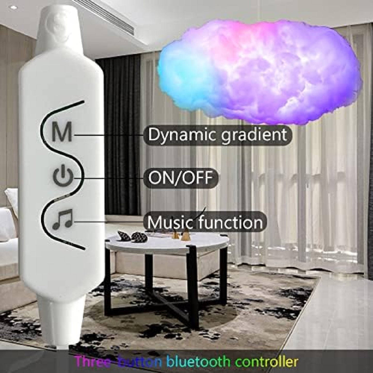 Lámpara Nube LED 3D RGB