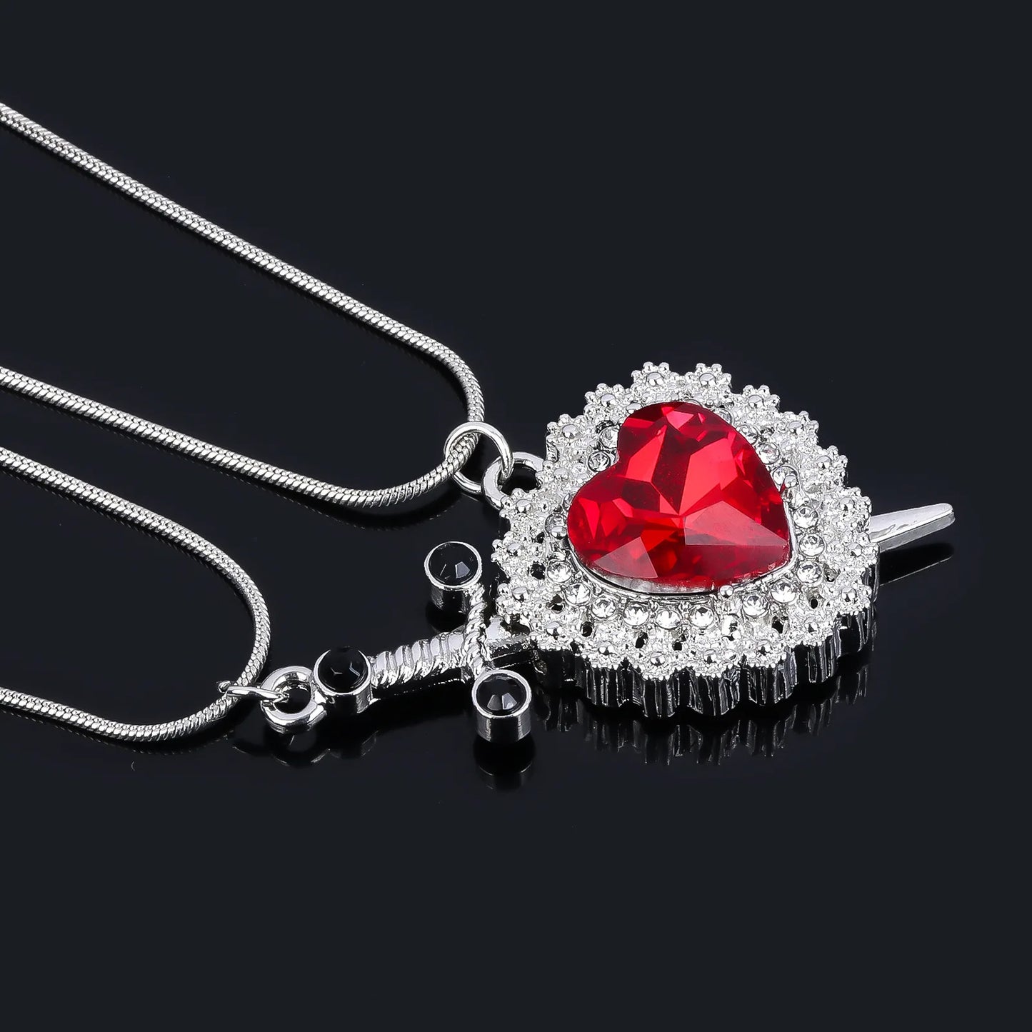 Cadenas Pareja Corazón con Espada