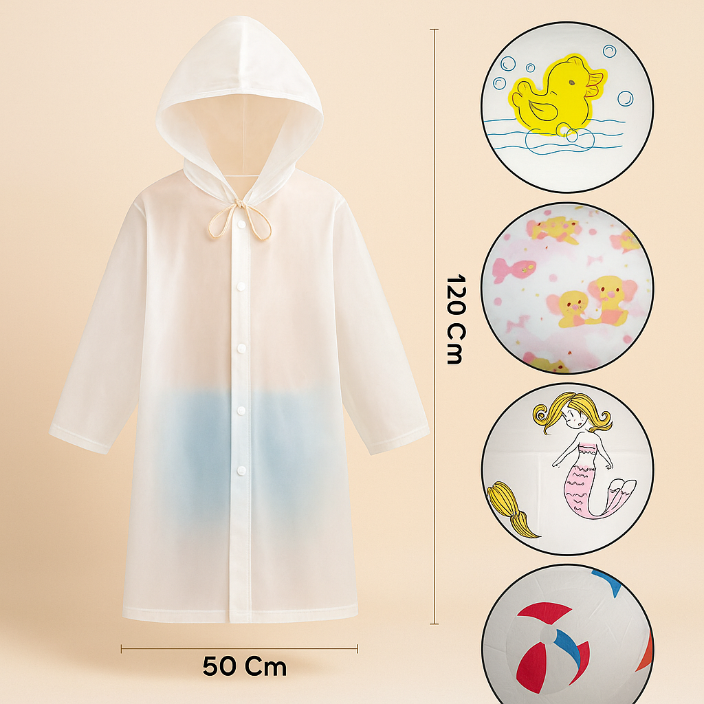 Carpa de Lluvia Infantil con Diseños Divertidos