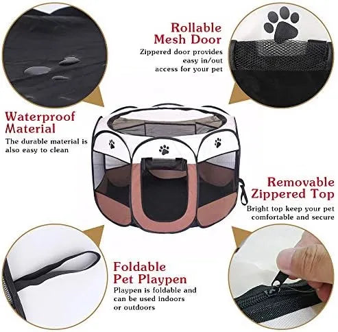 Corral Plegable para Mascotas