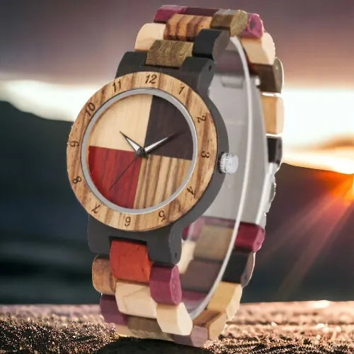 Reloj Joefox de Bambú con Estuche de Madera