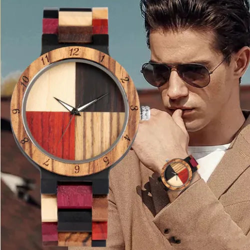 Reloj Joefox de Bambú con Estuche de Madera